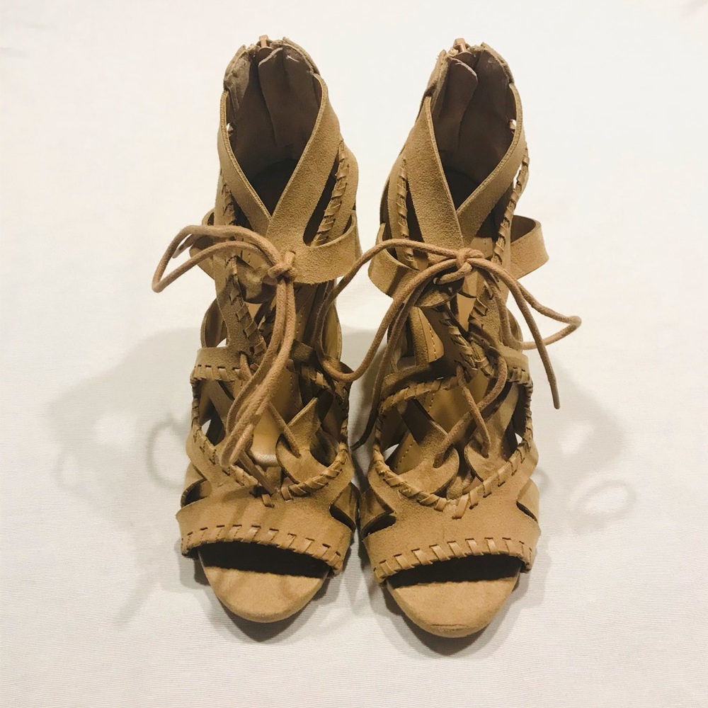 Express lace up heels